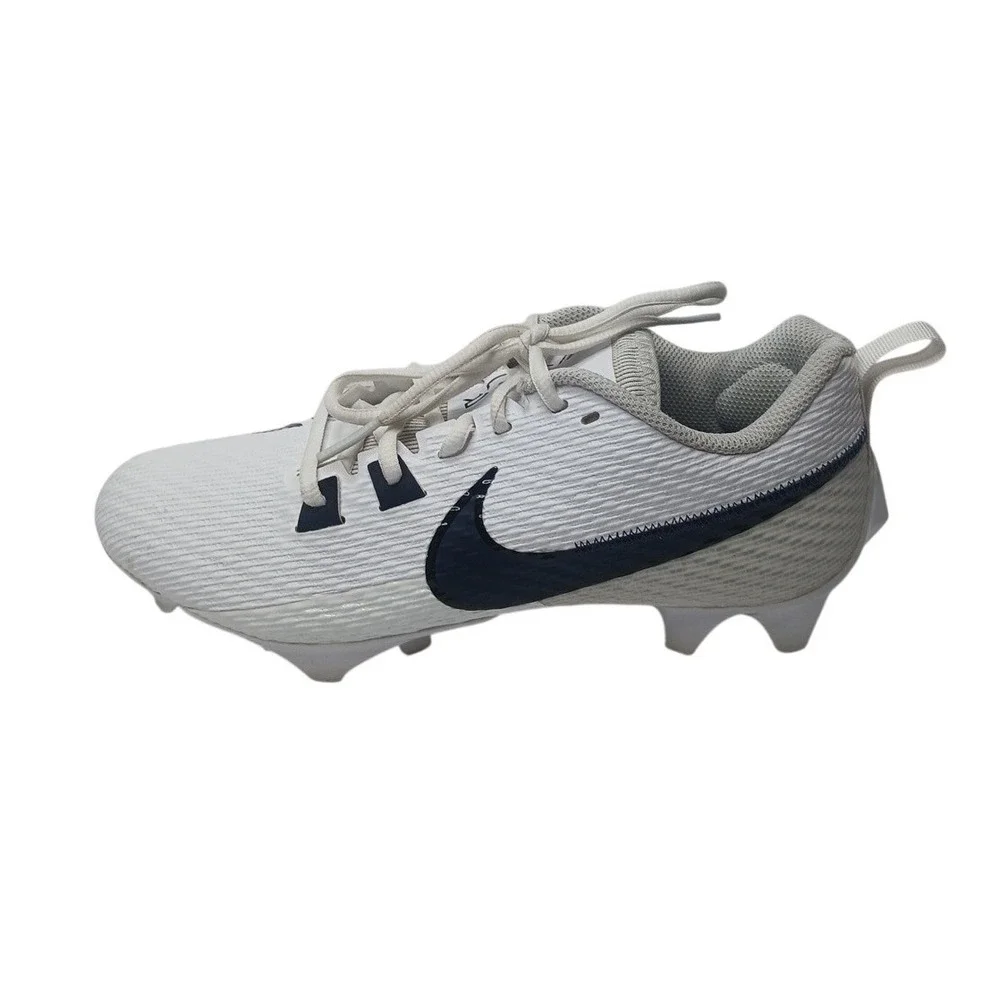 Nike‎ Vapor Edge Shark 2 Football Cleats Mens 8 White Navy FJ1582-140 Low Top